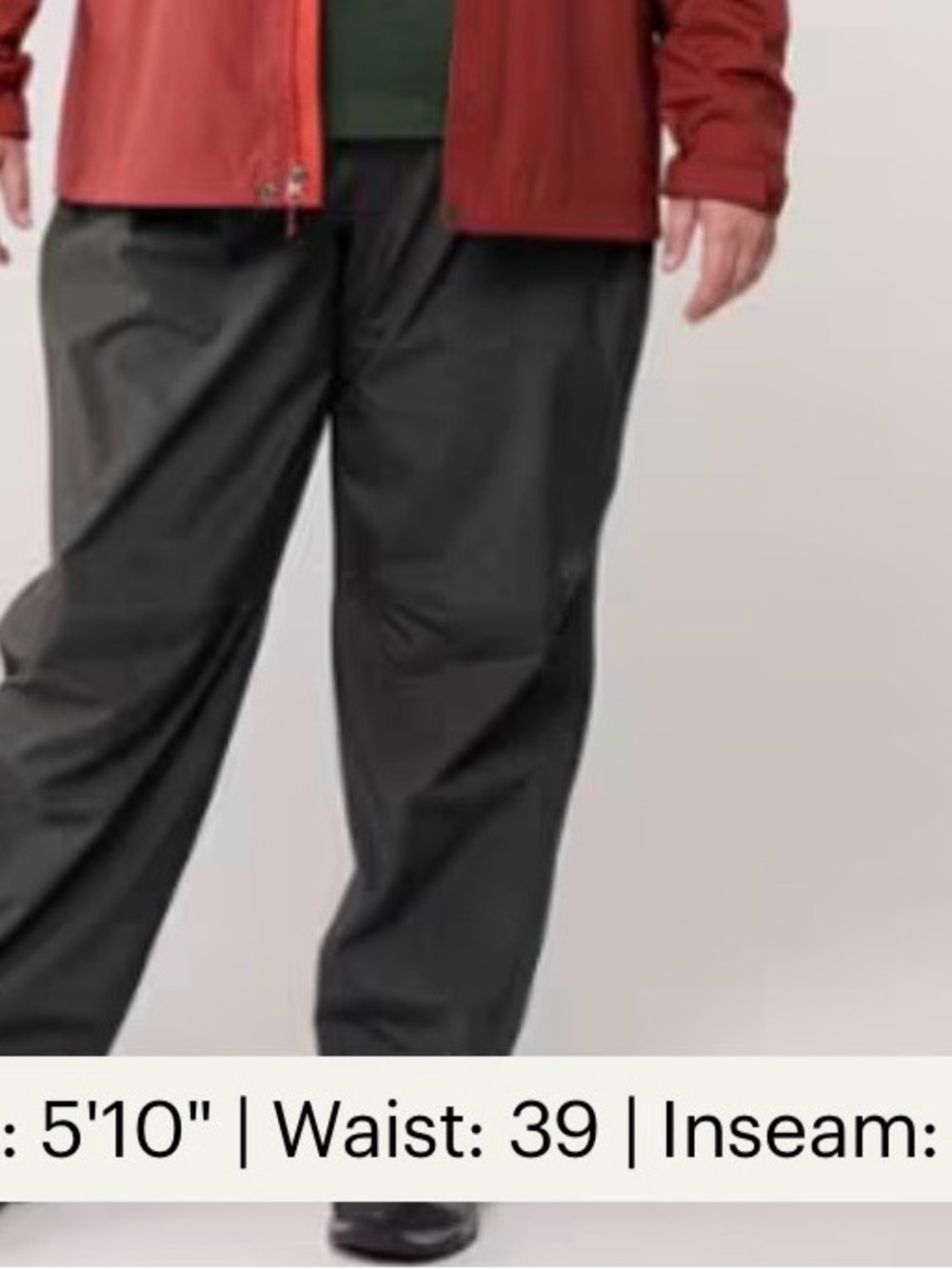 REI Women’s Black RAIN PANTS Relaxed-Fit 2x PLUS